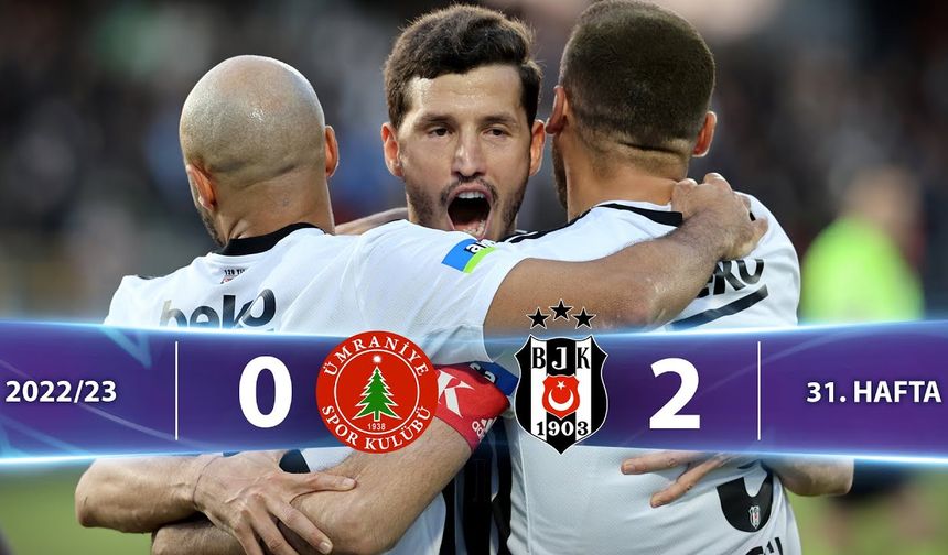 Ümraniyespor 0-2 Beşiktaş Maç Özeti